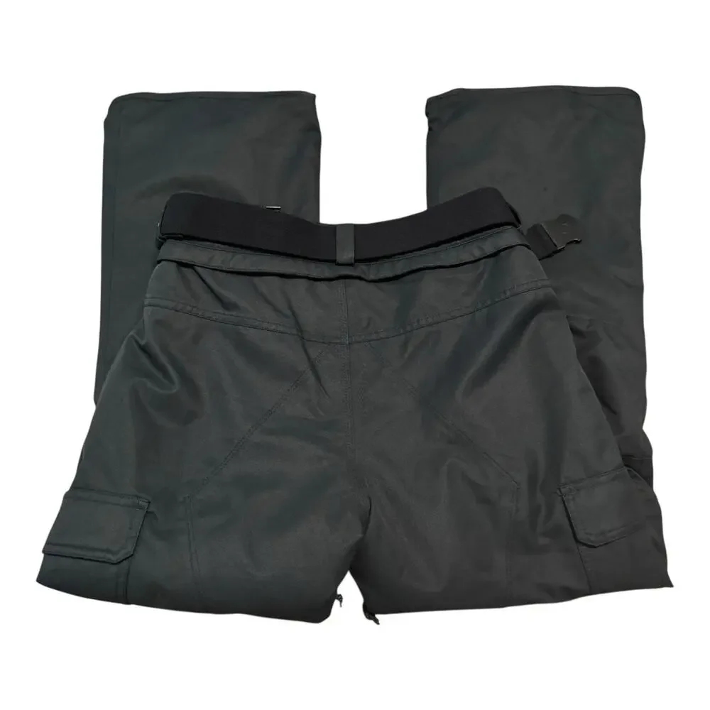 Volcom Youth XL 14Y Insulated Snowboard Pant Black Cargo 10K Waterproof Straight
